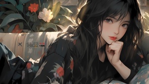 清冷气质美女