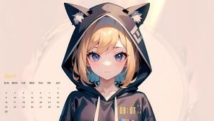雨天失落少女