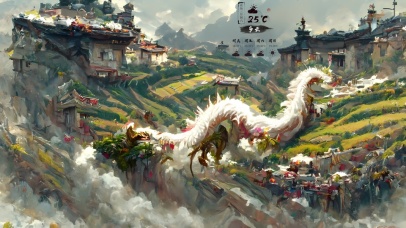 古风乡村田园房屋