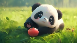 贪吃的小熊猫