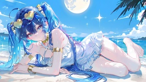 尤诺-海边泳装少女