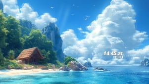 护眼海边度假屋