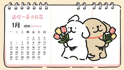 送你一朵小红花（日历版）