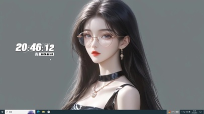 戴眼镜的美少女