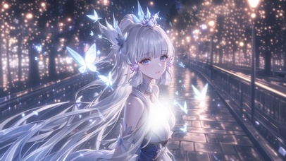 雪墨壁纸丨神里绫华丨蝶梦仙媛丨