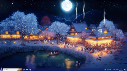 雪人派对主题桌面