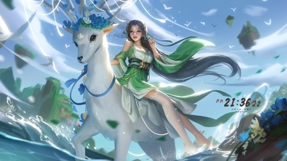 4K唯美古风少女