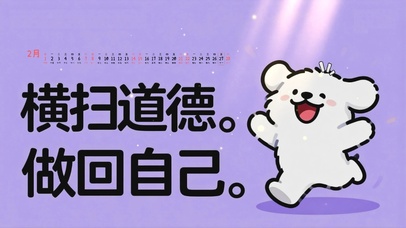 横扫道德，做回自己