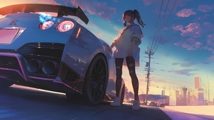 赛车美女
