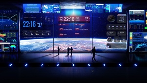 宇宙太空飞船控制面板