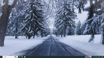 治愈雪天森林主题