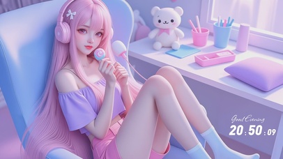 可爱甜心女孩高清4k