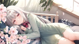 躺平的少女