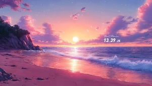 黄昏海滩