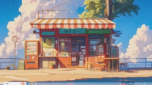 街边便利店-桌面主题