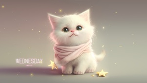 可爱星光猫咪