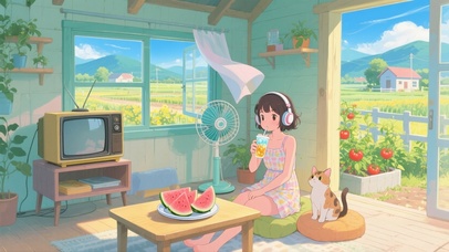 悠闲的夏日午后