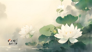 古风 护眼荷花