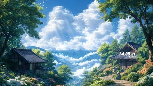 护眼山间小屋