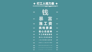 打工人视力表