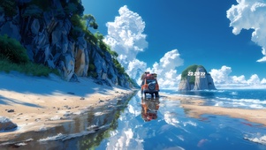 治愈 海岸小路