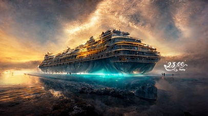 唯美梦幻海上游轮