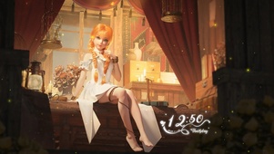 4k 白色连衣裙 房间