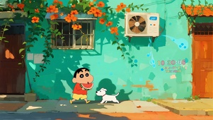 夏日小巷可爱小新