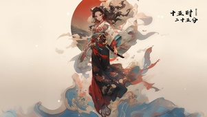 古风武士少女