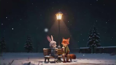 夜晚的朱迪和尼克