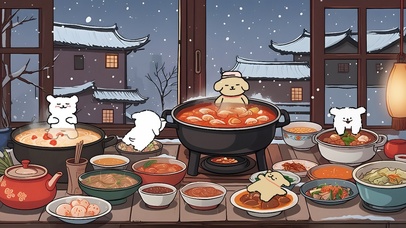 线条小狗的年夜饭