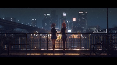 看星星的小女孩