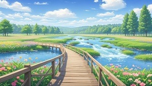湿地木栈道