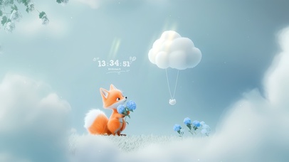 简约清新小狐狸