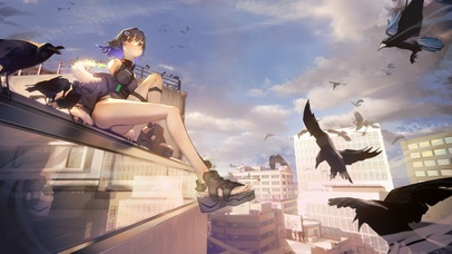 明日方舟羽毛笔-高牛奶-壁纸版