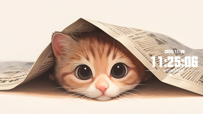 可爱猫咪，用自己舒服的方式生活