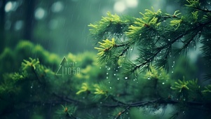 雨中森林