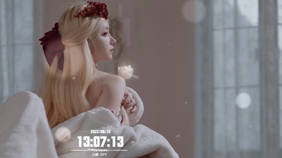 居家清纯性感美女