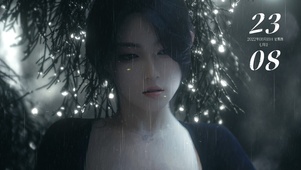 唯美雨天女神