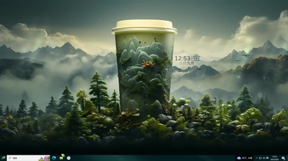 青绿护眼 古韵山河