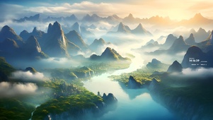 青山白云飘
