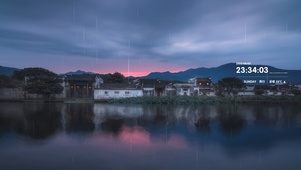 4K 雨天江南水乡