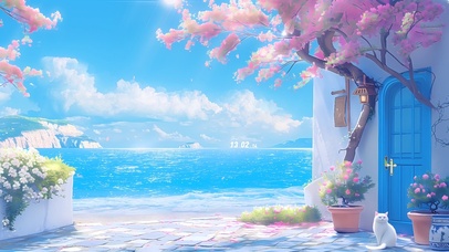 海边樱花小屋