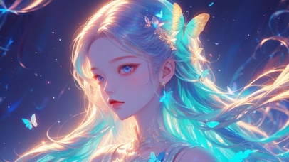 蝴蝶精灵少女