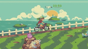 像素風の單車騎行