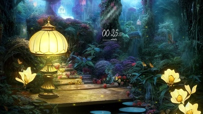 唯美梦幻深夜丛林