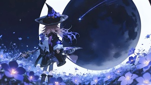 大黑塔-月下少女的背影