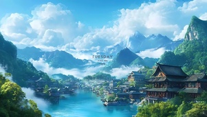 青山云海古镇