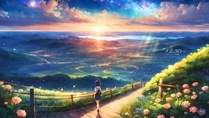 登山看日出