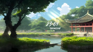 唯美 夏日清风凉亭